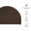 Resort Full Size Stain-Resistant Performance Velvet Arched Headboard by Modway / MOD-7364
