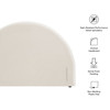Resort Queen Size Stain-Resistant Performance Velvet Arched Headboard by Modway / MOD-7365
