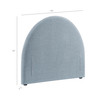 Resort Twin Size Upholstered Fabric Arched Headboard by Modway / MOD-7367