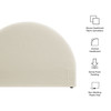 Resort Queen Size Upholstered Fabric Arched Headboard by Modway / MOD-7369