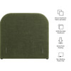 Keynote Twin Size Upholstered Fabric Headboard by Modway / MOD-7375