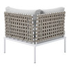 Harmony Sunbrella® Basket Weave Outdoor Patio Aluminum Corner Chair by Modway / EEI-4538