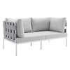 Harmony Sunbrella® Outdoor Patio Aluminum Loveseat by Modway / EEI-4964