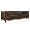 Devote 93 Inch Vegan Leather Channel Tufted Sofa by Modway / EEI-7997