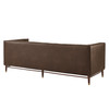 Devote 93 Inch Vegan Leather Channel Tufted Sofa by Modway / EEI-7997