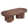 Sarova 60 Inch Natural Rattan Oval Pedestal Coffee Table by Modway / EEI-7912