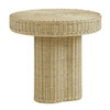 Sarova 20 Inch Natural Rattan Round Pedestal Side Table by Modway / EEI-7913