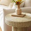 Sarova 20 Inch Natural Rattan Round Pedestal Side Table by Modway / EEI-7913