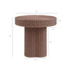 Sarova 20 Inch Natural Rattan Round Pedestal Side Table by Modway / EEI-7914