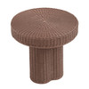 Sarova 20 Inch Natural Rattan Round Pedestal Side Table by Modway / EEI-7914