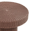 Sarova 20 Inch Natural Rattan Round Pedestal Side Table by Modway / EEI-7914