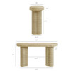 Sarova 59 Inch Natural Rattan Oval Console Table by Modway / EEI-7915