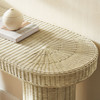Sarova 59 Inch Natural Rattan Oval Console Table by Modway / EEI-7915