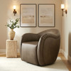 Compose Barrel Vegan Leather Swivel Armchair by Modway / EEI-7995