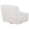 Badoer Faux Fur Swivel Accent Chair Ecru / CS-905714
