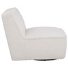 Badoer Faux Fur Swivel Accent Chair Ecru / CS-905714