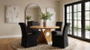 Snyder Round Pedestal Solid Wood Dining Table Natural Acacia / CS-106660