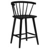 Jeffries 2-Piece Curved Spindle-Back Counter Chair Set Black / CS-107249BLK