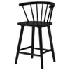 Jeffries 2-Piece Curved Spindle-Back Counter Chair Set Black / CS-107249BLK