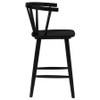 Jeffries 2-Piece Curved Spindle-Back Counter Chair Set Black / CS-107249BLK