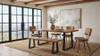 Selwyn 80-inch Live Edge Solid Wood Dining Table Light Sheesham / CS-110421
