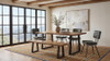 Selwyn 80-inch Live Edge Solid Wood Dining Table Light Sheesham / CS-110421