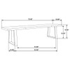 Selwyn Live Edge Solid Wood Dining Bench Light Sheesham / CS-110423
