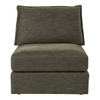 Leighton Green Chenille Modular Armless Chair w/1 Pillow | LV07691