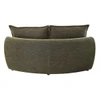 Leighton Green Chenille Modular Wedge with 4 Pillows, Loose Seat & Back Cushion | LV07692