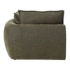 Leighton Green Chenille Modular Right Facing Arm Chair w 3 Pillows | LV07693