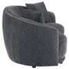 Brookside 2-piece Velvet Upholstered Sofa Set Dark Grey / CS-504844-S2