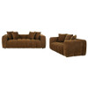 Lazaro 2-piece Fabric Upholstered Wide Channel Sofa Set Bronze / CS-511081-S2