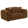 Lazaro 2-piece Fabric Upholstered Wide Channel Sofa Set Bronze / CS-511081-S2