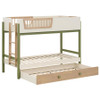 Evren Twin-over-Twin Bunk Bed with Trundle and Ladder Tri-Tone / CS-460620-SET