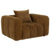 Lazaro Fabric Upholstered Wide Channel Accent Chair Bronze / CS-511083