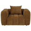 Lazaro Fabric Upholstered Wide Channel Accent Chair Bronze / CS-511083