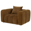 Lazaro Fabric Upholstered Wide Channel Accent Chair Bronze / CS-511083