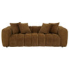 Lazaro 3-piece Fabric Upholstered Wide Channel Sofa Set Bronze / CS-511081-S3