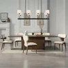 Koen Brown Oak Dining Table, Rectangular Design | DN06860