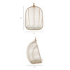 Neve Open Rib Weave Natural Rattan Hanging Chair by Modway / EEI-7936