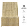 Eira Continuous Curved Natural Rattan Lounge Chair by Modway / EEI-7937