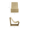 Eira Continuous Curved Natural Rattan Lounge Chair by Modway / EEI-7937