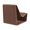 Eira Continuous Curved Natural Rattan Lounge Chair by Modway / EEI-7938