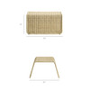 Eira Waterfall Natural Rattan Ottoman by Modway / EEI-7939