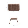 Eira Waterfall Natural Rattan Ottoman by Modway / EEI-7940