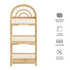 Ottilie 68 Inch Arched Natural Rattan Bookshelf by Modway / EEI-7941