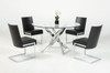 Pyrite Modern Round Glass Dining Table / VGEWF2133AA