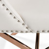 Alexia - Modern White + Rosegold Dining Chair / VGVCB8356-WHT