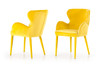 Tigard Mid-Century Yellow Fabric Dining Chair / VGEUMC-8883CH-A-YEL