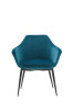 Wilson Modern Teal Velvet & Black Dining Chair / VGHR3404-TEAL